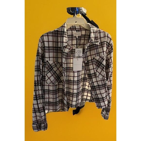 NWT Thread & Supply Women Multicolor Plaid Button Up Shirt Small Long Sleeve CR3 - Picture 1 of 3